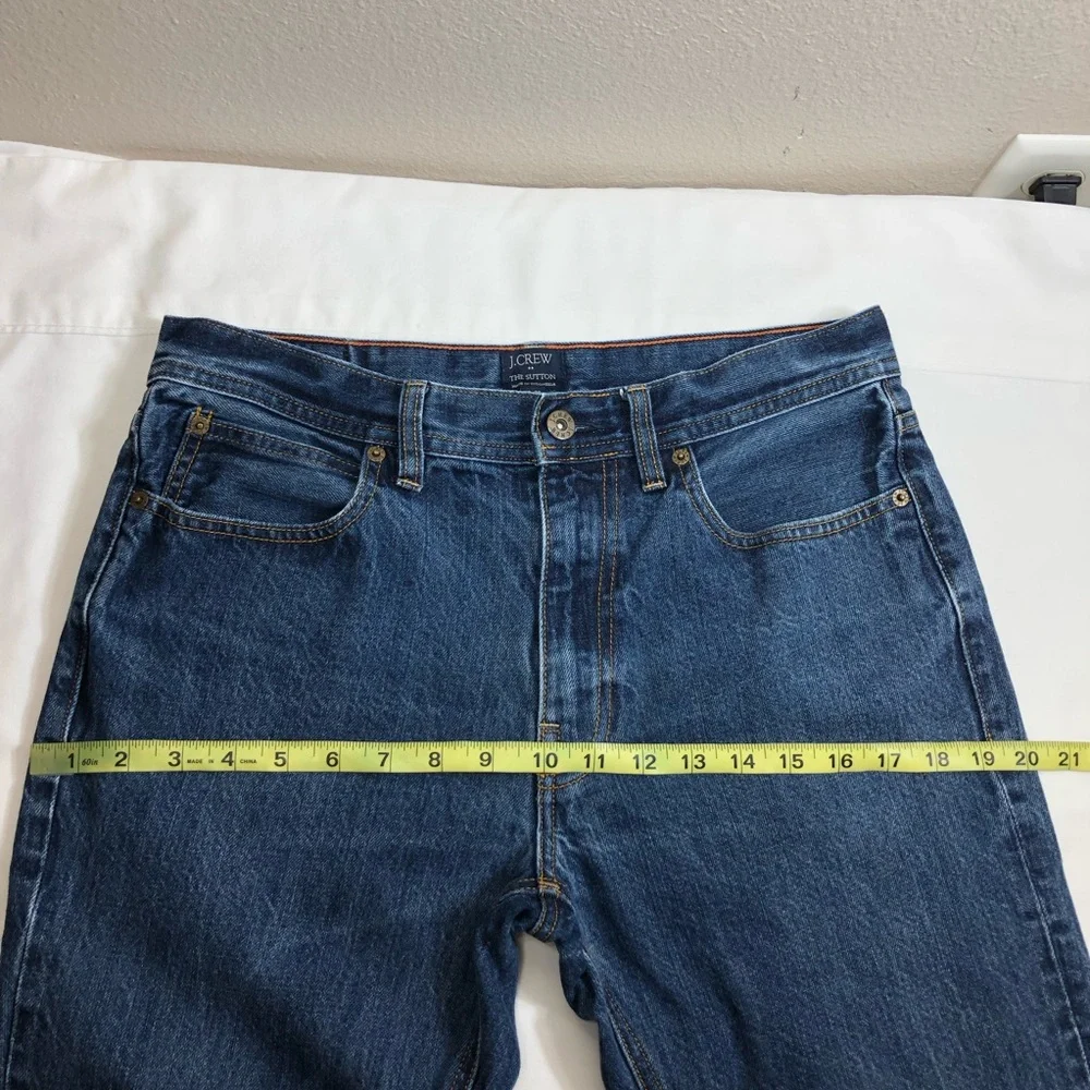 J.CREW The Sutton Cotton Medium Wash Straight Leg Men’s Jeans W30 L30